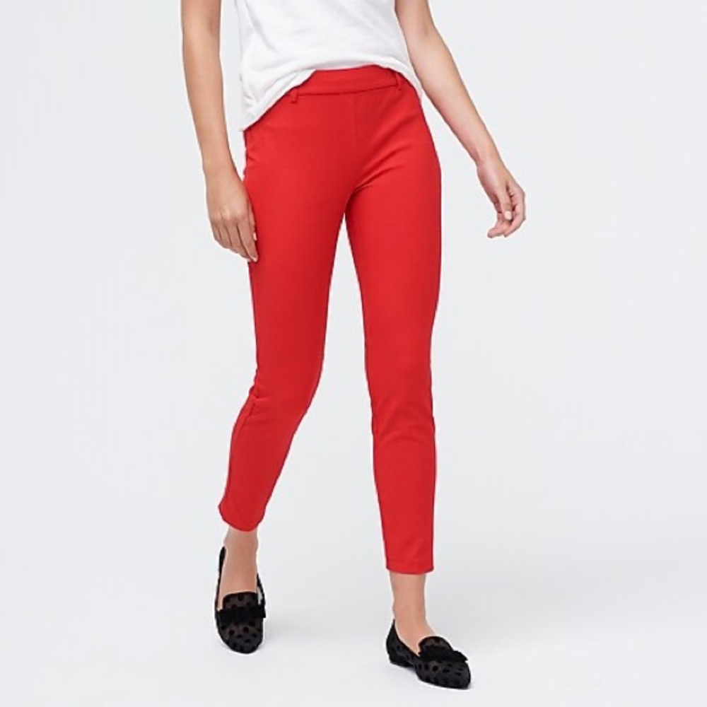 COPY - J. Crew Winnie pant in stretch cotton vintage red